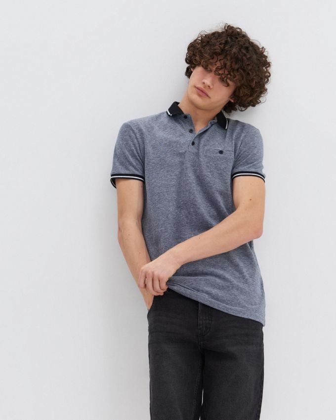 Polohemd - dark grey - 9293E-90M - HOUSE