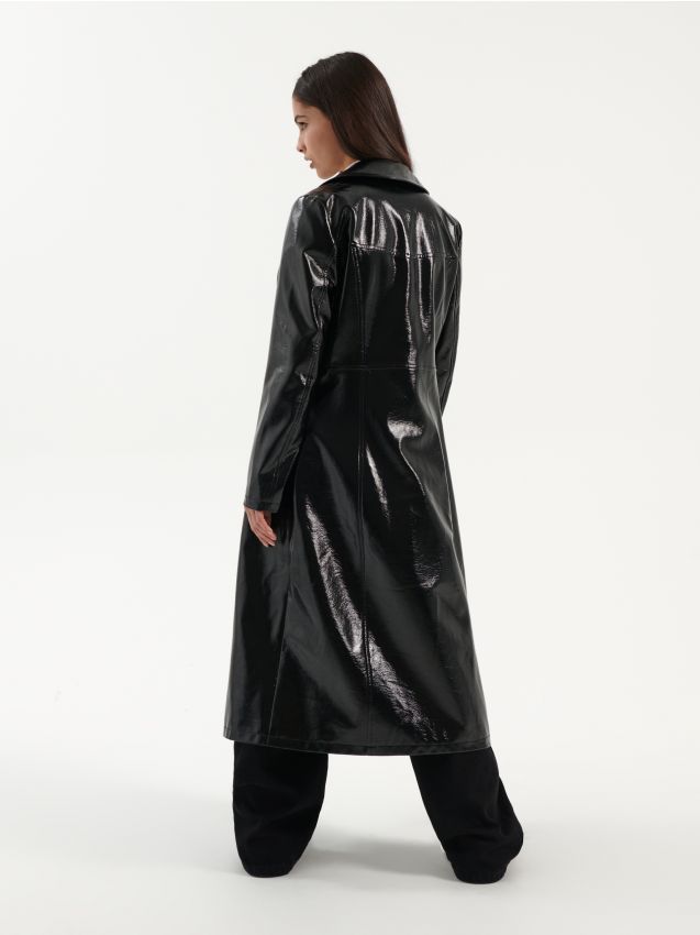 LADIES` COAT - μαυρο - HOUSE