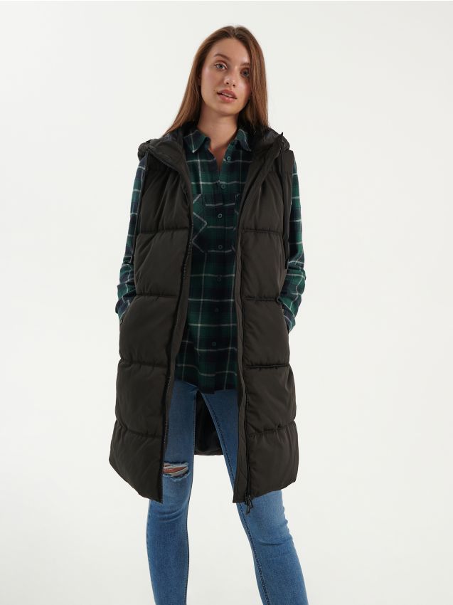 LADIES` OUT VEST - μαυρο - HOUSE