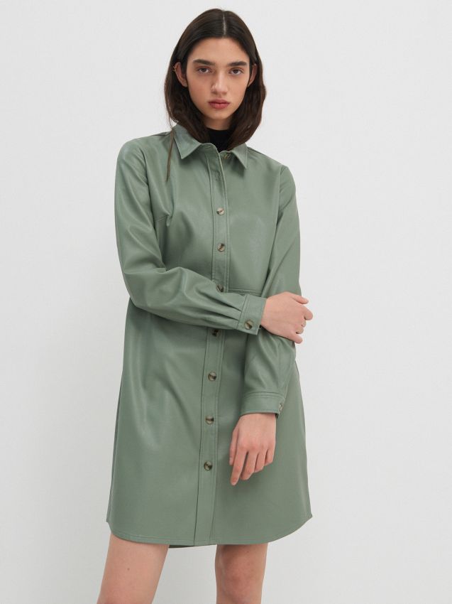 Shirtdress - dusty green - 9555D-97X - HOUSE