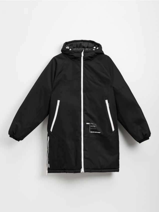Abrigo deportivo con capucha - negro - HOUSE