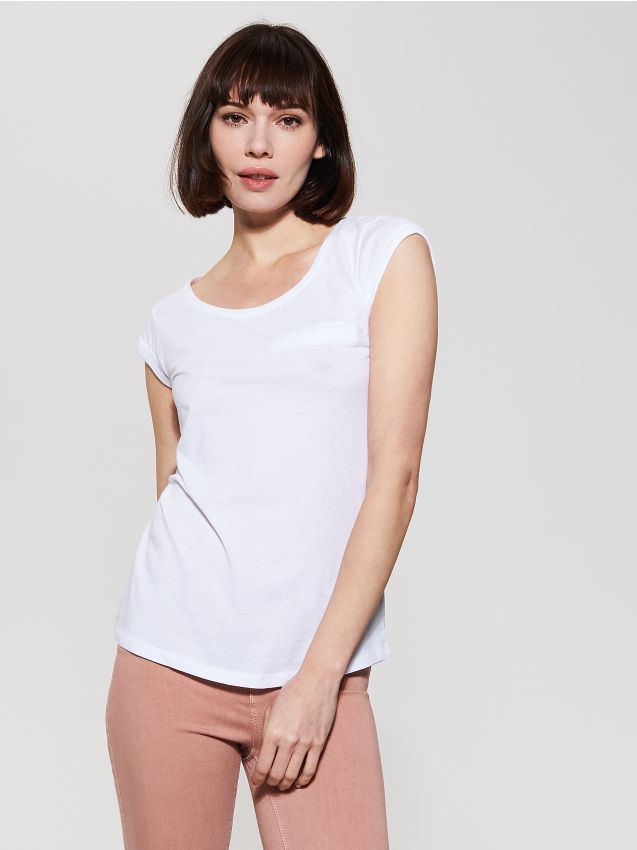 Solid colour T-shirt - white - SR518-00X - HOUSE