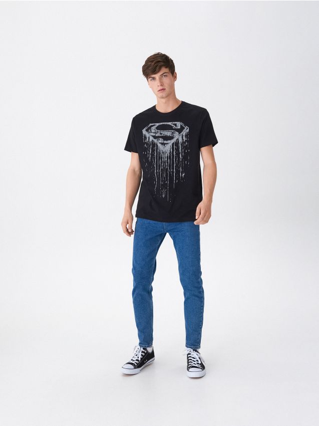 T-särk Superman - must - VE300-99X - HOUSE