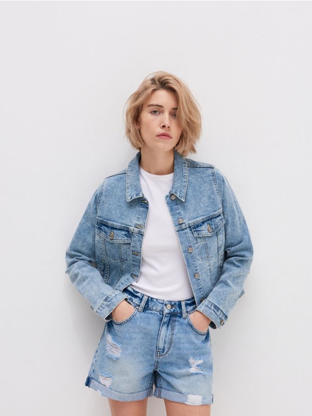 Denim jacket - blue - XD788-50J - HOUSE