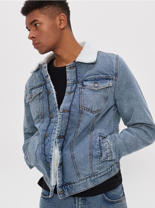 Insulated denim jacket - blue - XH780-55X - HOUSE