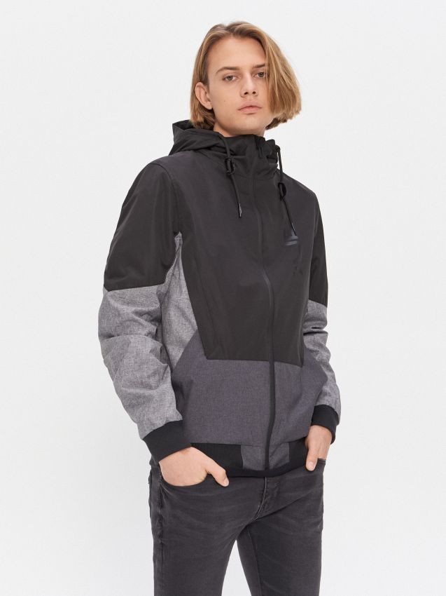 Jacke mit Kapuze - grau - XK071-90M - HOUSE