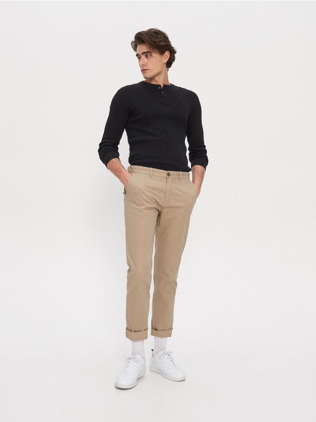 Pantaloni chino - bej - XL001-80X - HOUSE