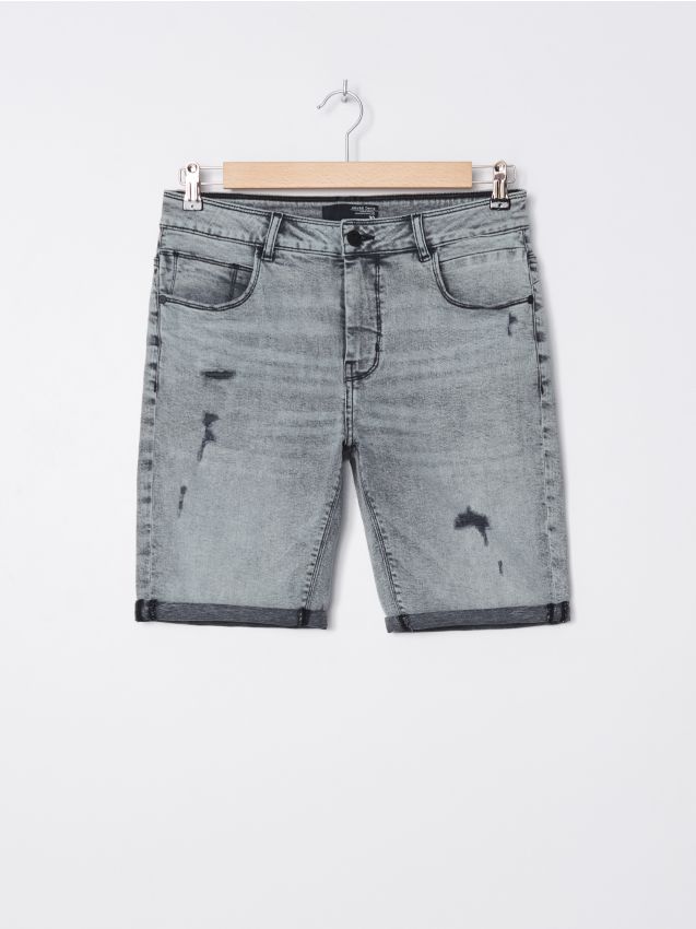 Pantaloni scurți de blugi - gri - XL370-90J - HOUSE