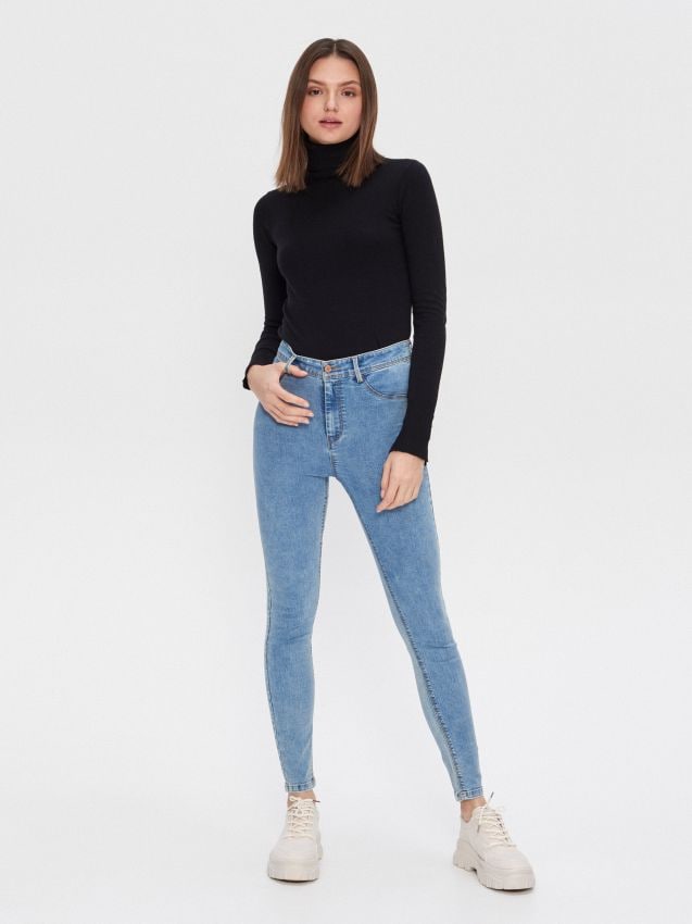 Teksad High Waist Skinny - sinine - XN037-50J - HOUSE