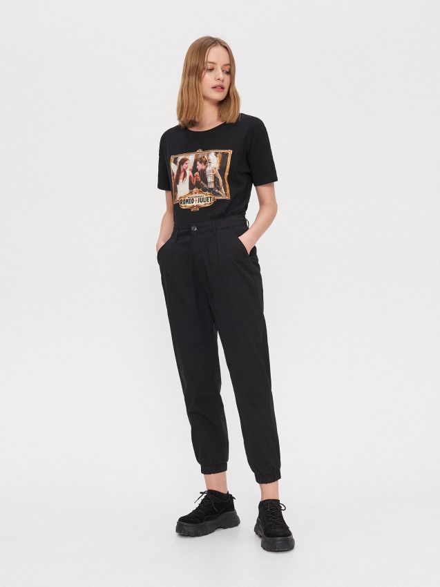 Брюки типа jogger - Черный - XN197-99X - HOUSE