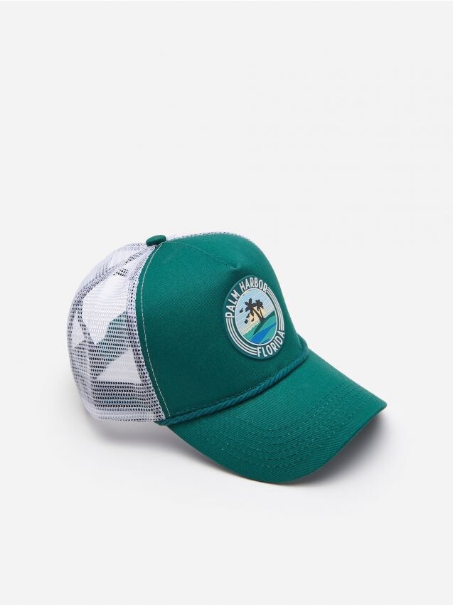 Czapka z daszkiem typu trucker - zielony - XP014-77X - HOUSE