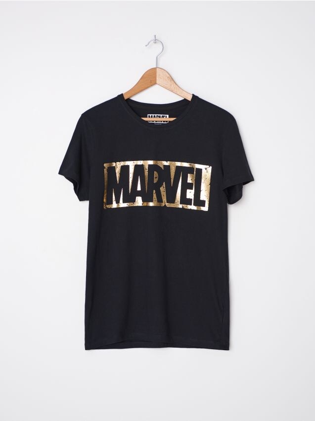 Marškinėliai Marvel - juoda - YA434-99X - HOUSE
