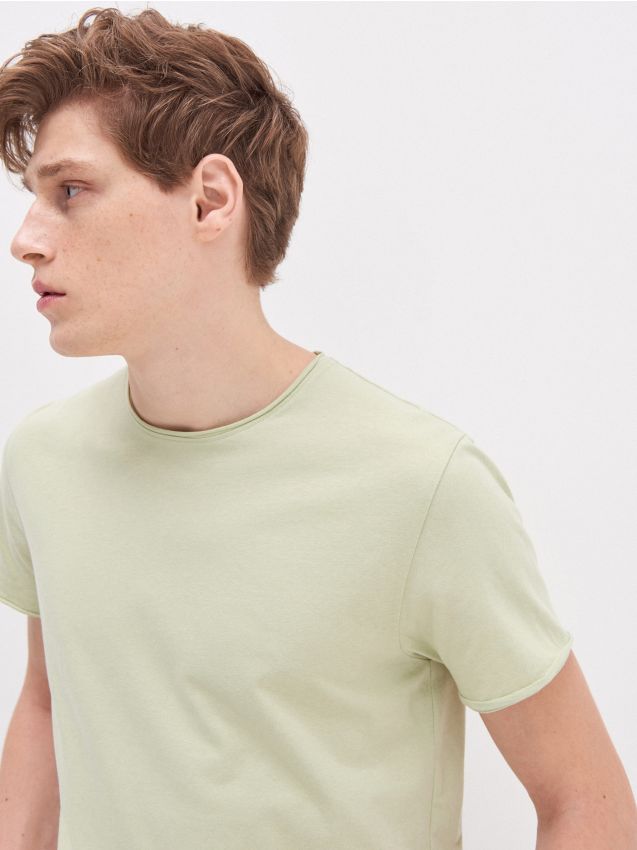 Tricou din bumbac organic - verde - YE245-70X - HOUSE