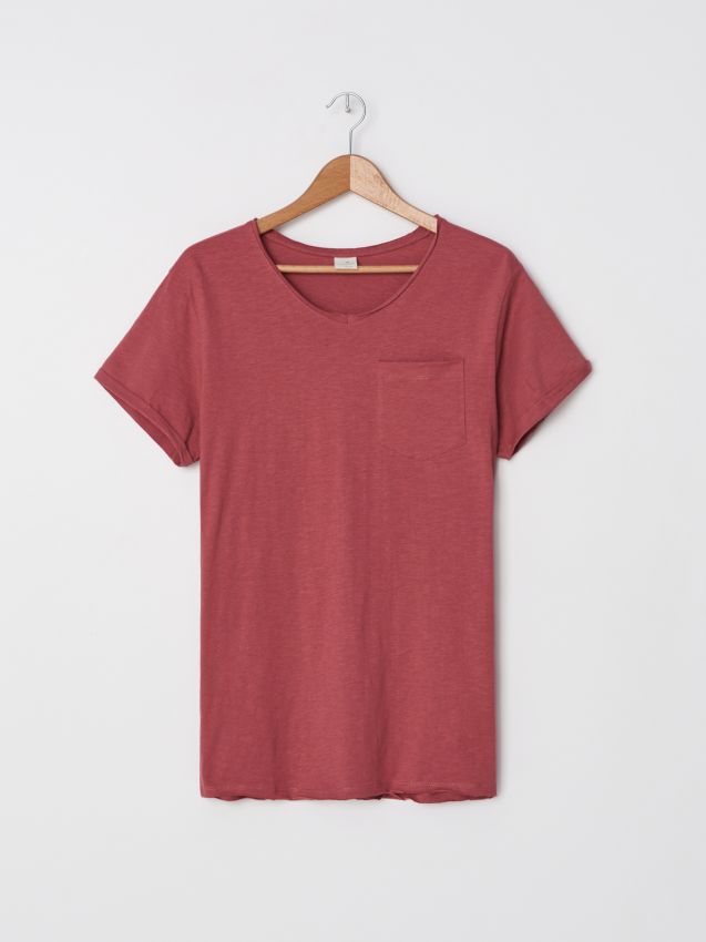 Tricou din bumbac organic - mov - YF634-34X - HOUSE