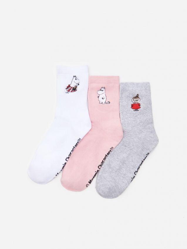 Moomin socks 3 pack - wielobarwny - YH309-MLC - HOUSE