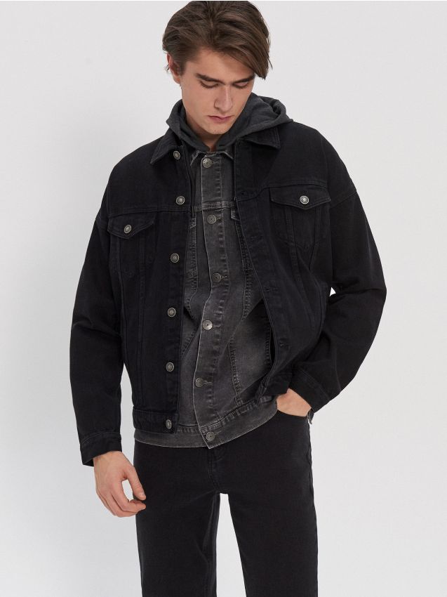 Denim jacket - black - YI383-99X - HOUSE