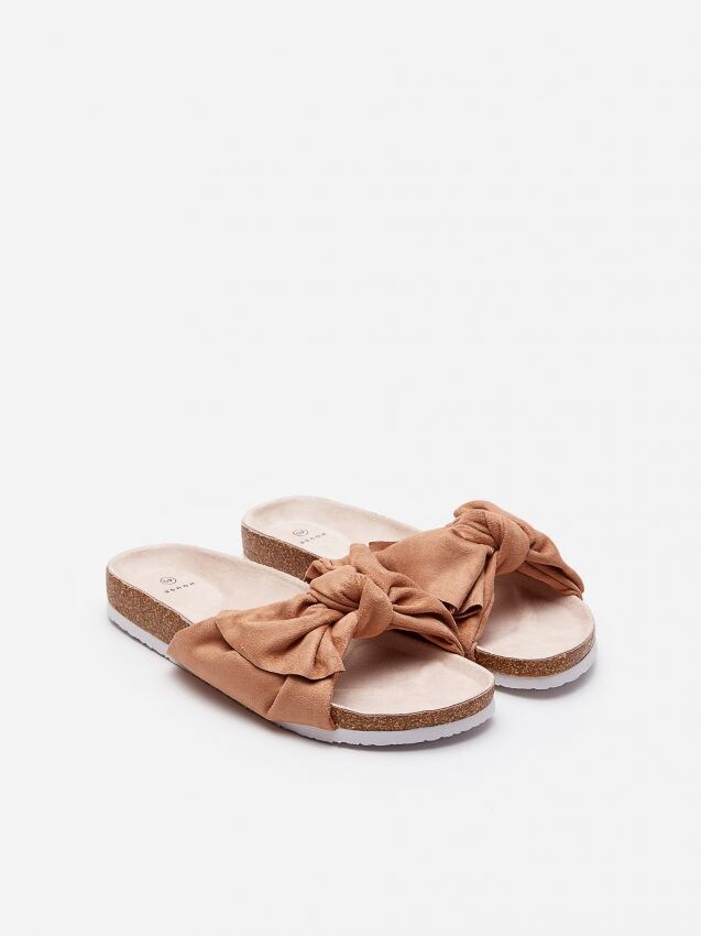 Sliders with knot detail - nude - YL186-02X - HOUSE