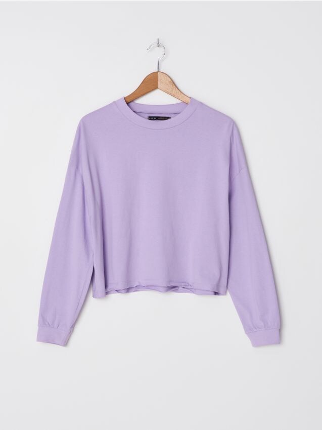 Tricou cu mânecă lungă - mov - YO848-45X - HOUSE