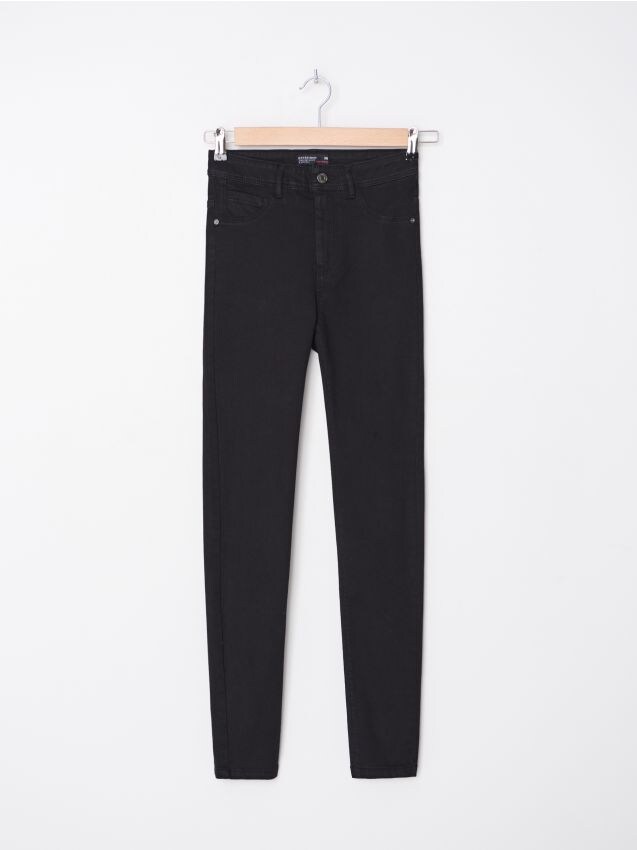 Džinsai high waist skinny - juoda - ZF944-99J - HOUSE