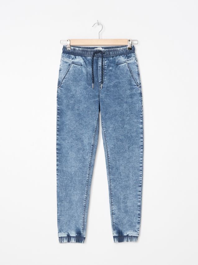Denimowe joggery - niebieski - ZF948-57J - HOUSE
