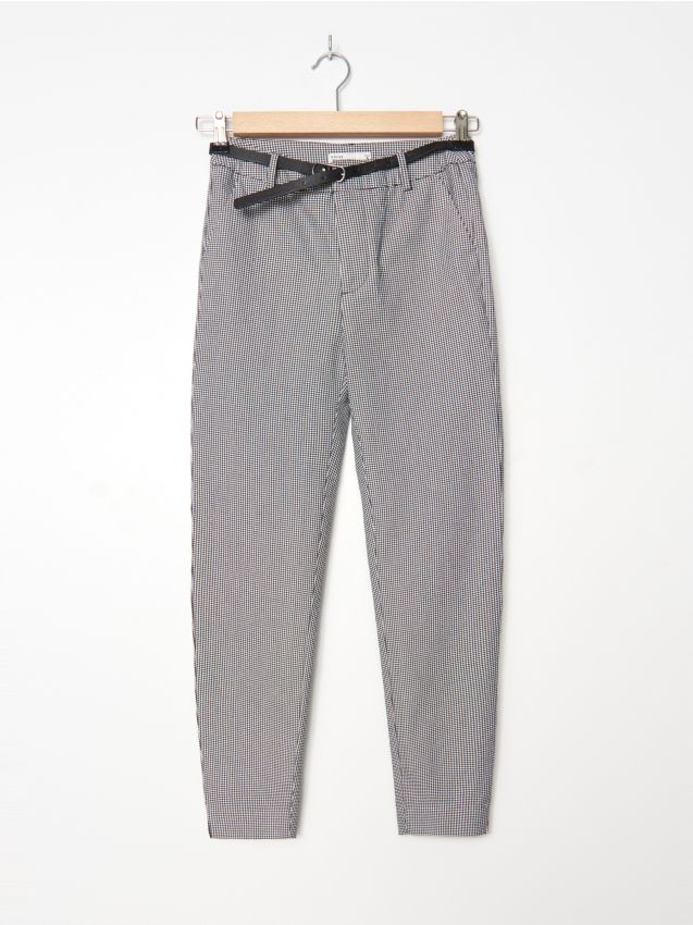 LADIES` TROUSERS & BELT - szürke - ZF960-90X - HOUSE