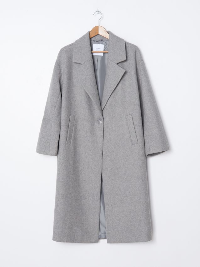 Пальто оверсайз - light grey - ZH685-09M - HOUSE