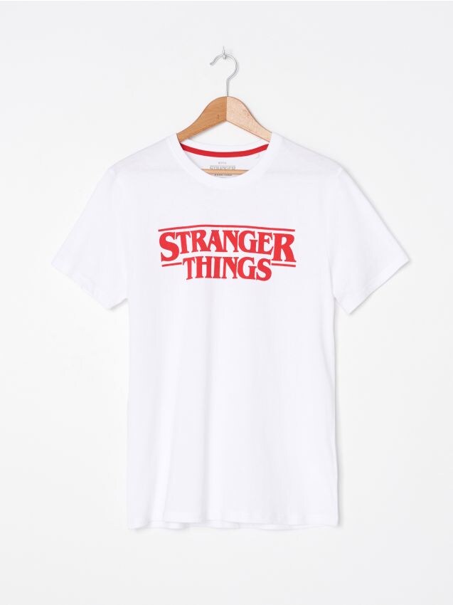 Stranger Things póló - fehér - ZI474-00X - HOUSE