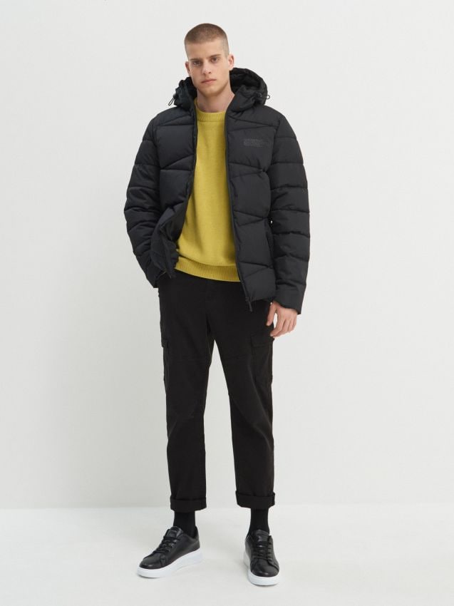 MEN`S OUTER JACKET - чорний - ZI964-99X - HOUSE