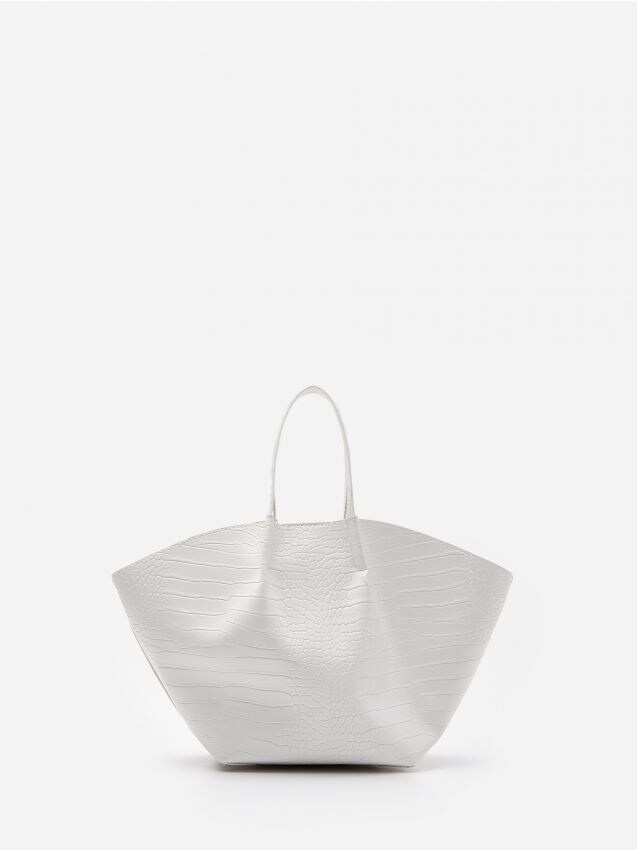 Torba shopper z motywem zwierzęcym - biały - ZJ448-00X - HOUSE
