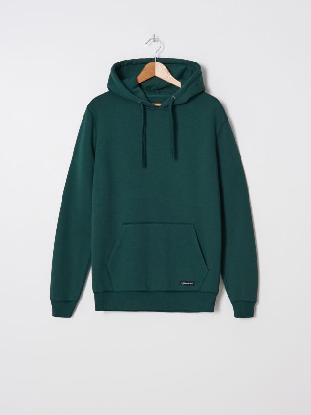 Bluza z kapturem basic - turkusowy - ZJ666-67X - HOUSE
