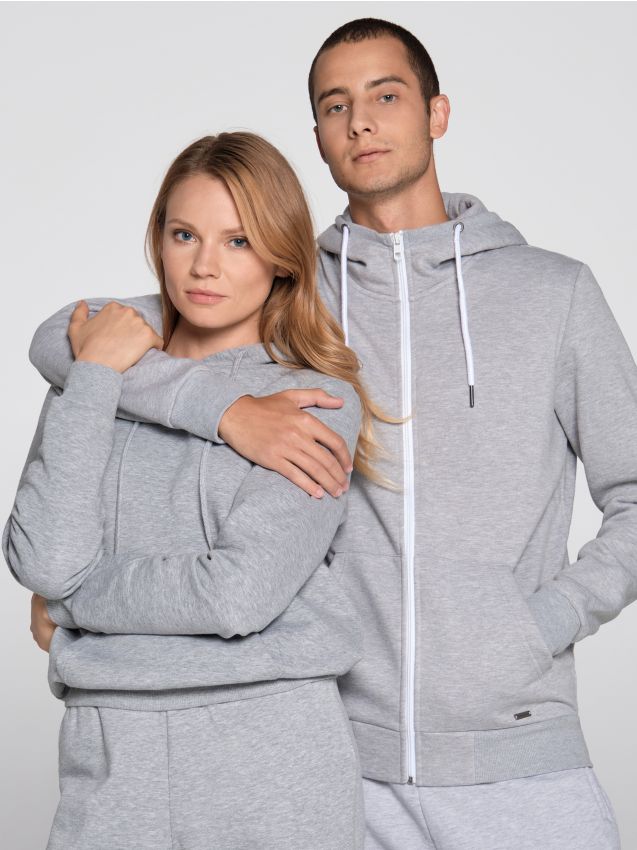 MEN`S JOGGING TOP - mid grey - ZJ667-85M - HOUSE
