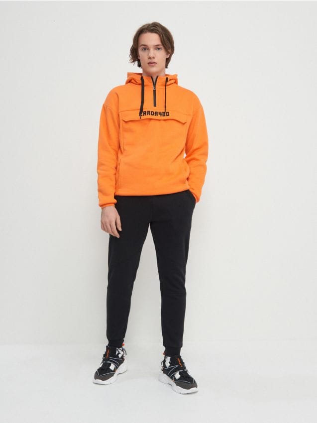 Толстовка с вышивкой - mandarine - ZJ791-23X - HOUSE