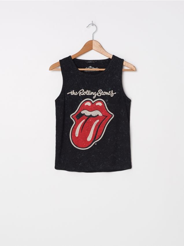 Top cu imprimeu The Rolling Stones - negru - ZJ917-99X - HOUSE
