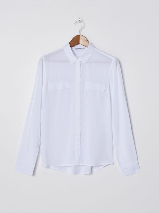 LADIES` SHIRT - білий - ZK253-00X - HOUSE