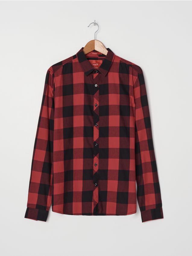 MEN`S SHIRT - червоний - ZK993-33X - HOUSE