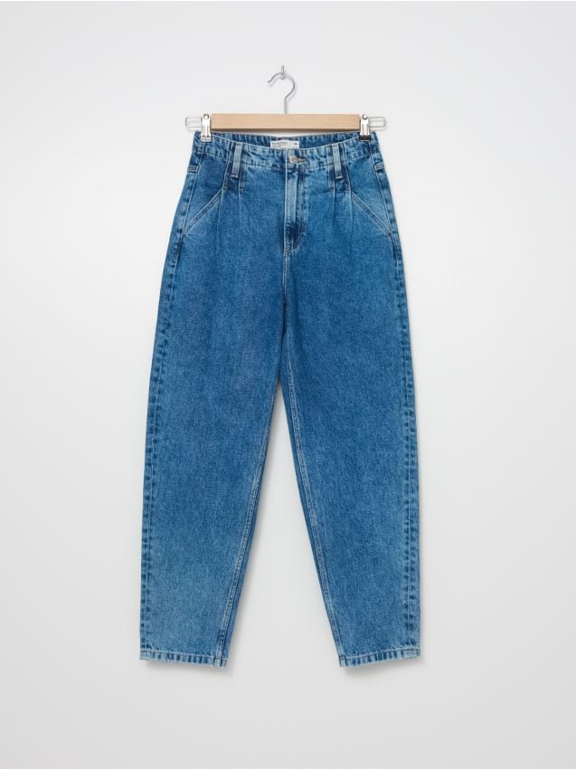 Mom Jeans in Used-Optik - blau - ZL260-57J - HOUSE