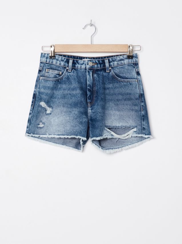 Pantaloni scurți pentru femei - albastru - ZL272-57J - HOUSE