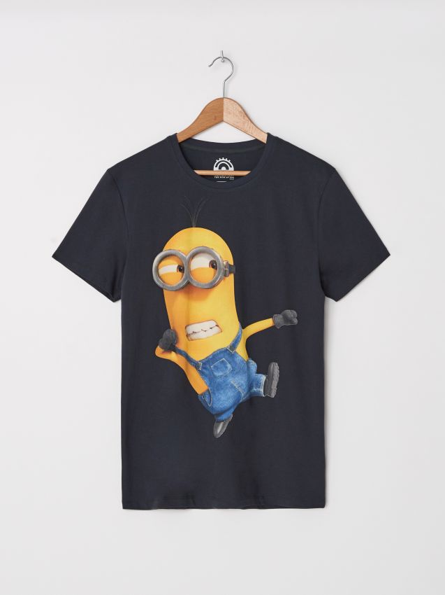 Koszulka z nadrukiem Minions - dark grey - ZL649-90X - HOUSE