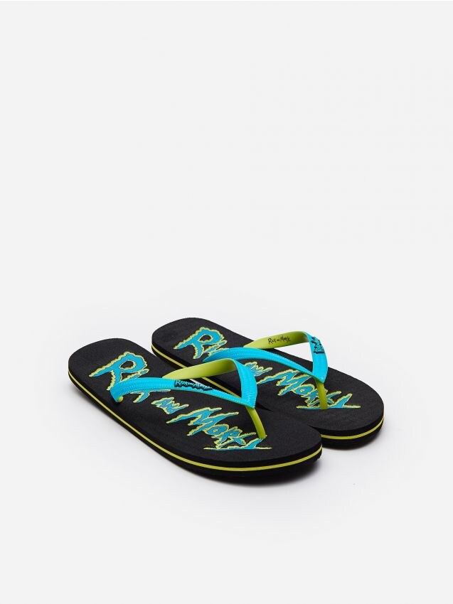 Japoniškos šlepetės Rick and Morty - juoda - ZL656-99X - HOUSE