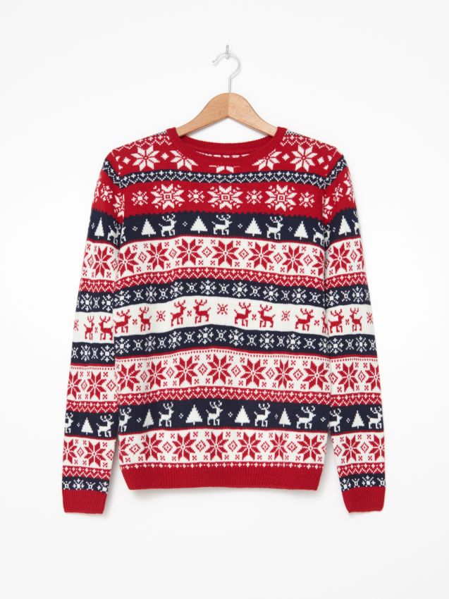Weihnachtspullover - bunt - ZN150-MLC - HOUSE