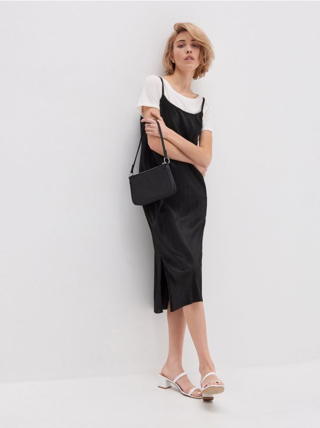 Rochie midi - negru - ZX302-99X - HOUSE