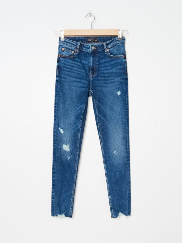 LADIES` JEANS TROUSERS - navy - ZY581-59J - HOUSE