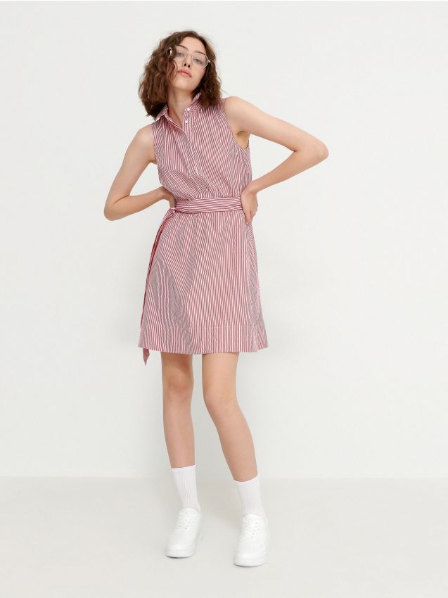 Rochie mini - roșu - ZY785-33X - HOUSE