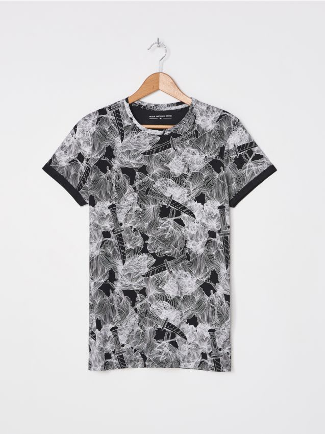 Men`s t-shirt - črna - ZZ224-99X - HOUSE
