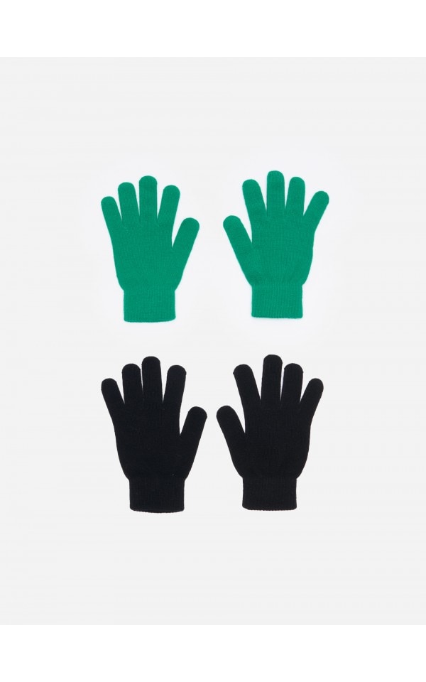 Rękawiczki w dwóch kolorach 2 pak zielone i czarne HOUSE 2696Q 76X