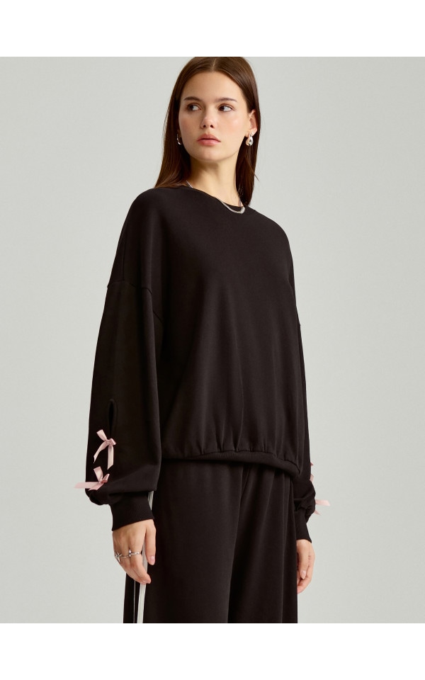 czarna-bluza-loungewear-z-kokardkami-house-447dz-99x