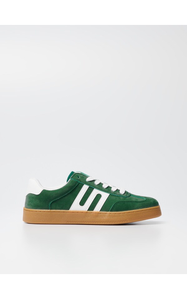 Zielone sneakersy w stylu retro - HOUSE - 780AE-77X