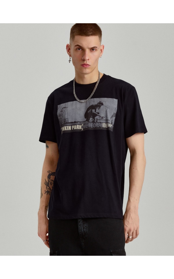 Tricou cu imprimeu Linkin Park Culoare negru - HOUSE - 057AO-99X