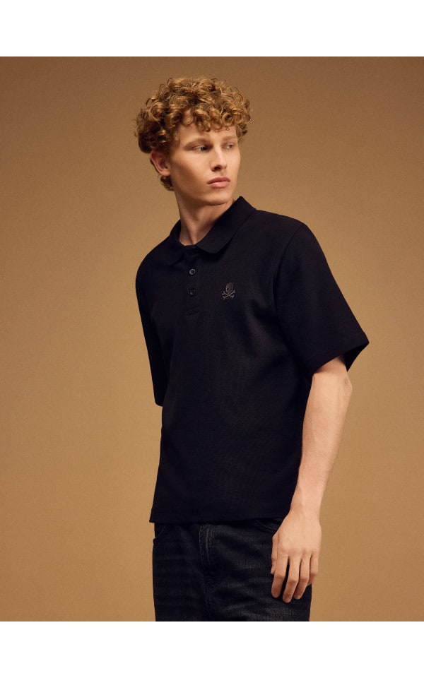 Tricou polo Culoare negru - HOUSE - 863JK-99X