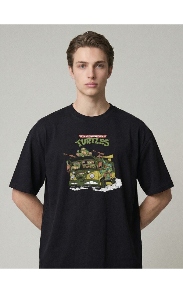 Футболка з принтом Teenage Mutant Ninja Turtles Колір чорний